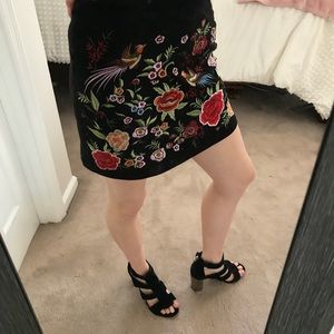 Embroidered colorful skirt